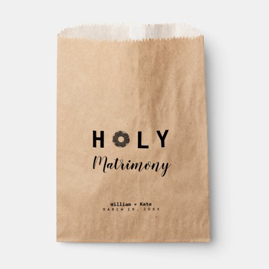 ホーディドナットマトリモニー結婚式の引き出物バッグ フェイバーバッグ (正面)