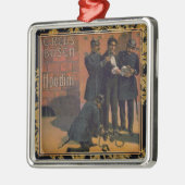 ホーディニとサーカス、ヴィンテージイラストレーション、 メタルオーナメント (左)