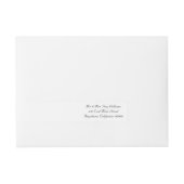 ホートロン結婚ブロッサムのラップのまわりにレーベル ラップアラウンド宛名ラベル (正面)