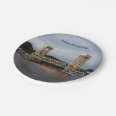 ホートンハンコックブリッジアットダスク紙プレート ペーパープレート (アングル)