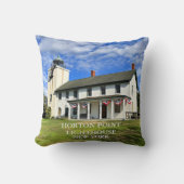 ホートンポイントライトハウスNYラウンド装飾用クッション クッション (正面)