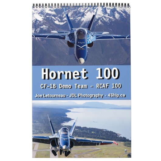 ホーネット100 - RCAF CF-18デモチーム カレンダー (カバー)