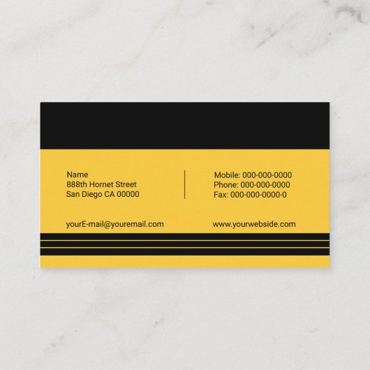 ホーネット 名刺 (裏面)