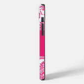 ホーパーソナライズされたトPInkダマスク Case-Mate iPhoneケース (裏面 / 左)