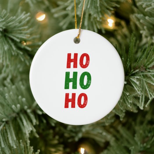 ホーパーソナライズされたホーのクリスマス飾り セラミックオーナメント (ツリー)