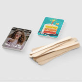 ホーパーソナライズされたレイあなたの誕生日ファン顔 ハンドファン (組立なし)