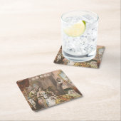 ホービーズココアグリセリン、1860年頃 スクエアペーパーコースター (インサイチュ)