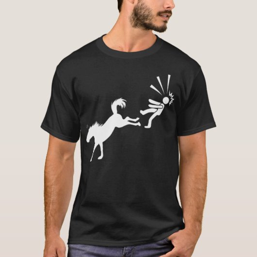 ホービート馬のマスタング Tシャツ (正面)