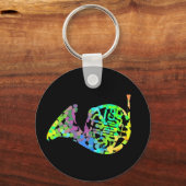 ホーファンキーンフランスのTシャツ装飾用クッション磁石 キーホルダー (正面)