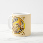 ホーフランスのンの渦巻き コーヒーマグカップ (正面左)