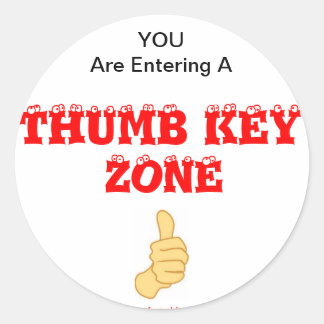 ホーフランスのンの親指鍵警告 ラウンドシール