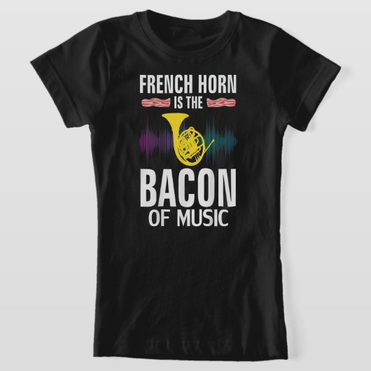 ホーフランスのンは音楽オーケストラのベおもしろいーコン Tシャツ (レイダウン)
