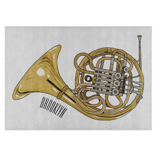 ホーフランスのンイラストレーション カッティングボード (正面)