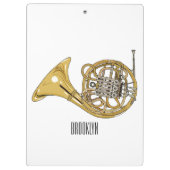 ホーフランスのンイラストレーション クリップボード (裏面)