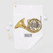 ホーフランスのンイラストレーション ゴルフタオル (インサイチュ)