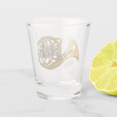 ホーフランスのンイラストレーション ショットグラス (裏面)