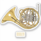 ホーフランスのンイラストレーション シール (正面)