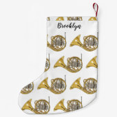 ホーフランスのンイラストレーション スモールクリスマスストッキング (裏面)