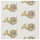 ホーフランスのンイラストレーション ファブリック (クローズアップ)