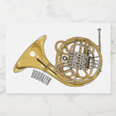 ホーフランスのンイラストレーション フードラベル (シングルラベル)