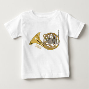 ホーフランスのンイラストレーション ベビーTシャツ