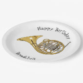 ホーフランスのンイラストレーション ペーパープレート (アングル)