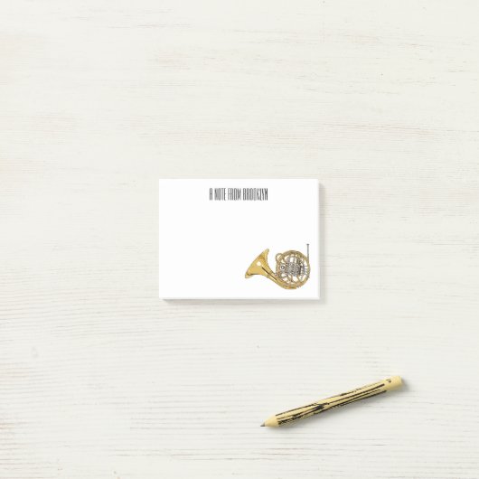 ホーフランスのンイラストレーション ポストイット (デスク上)