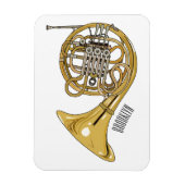 ホーフランスのンイラストレーション マグネット (縦)