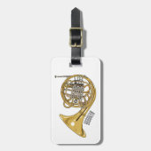 ホーフランスのンイラストレーション ラゲッジタグ (正面縦)