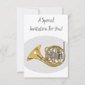 ホーフランスのンイラストレーション 招待状 (裏面)