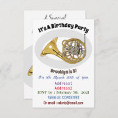 ホーフランスのンイラストレーション 招待状 (正面/裏面)