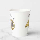 ホーフランスのンイラストレーション 紙コップ (左)