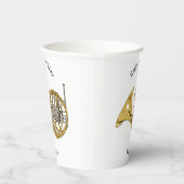 ホーフランスのンイラストレーション 紙コップ (右)