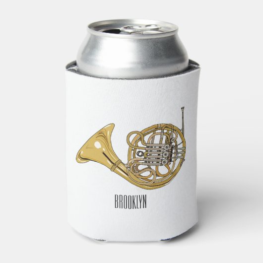 ホーフランスのンイラストレーション 缶クーラー (缶正面)