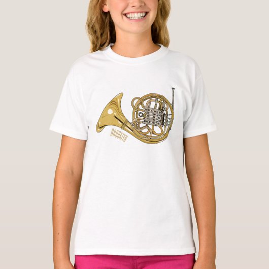 ホーフランスのンイラストレーション Tシャツ (正面)