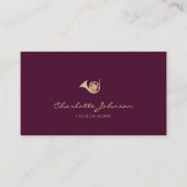 ホーフランスのンエレガントミュージシャンブルゴーニュ 名刺 (正面)