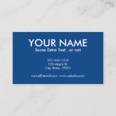 ホーフランスのンカラフル・おもしろい・アレイ・ミュージック 名刺 (裏面)