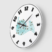 ホーフランスのンクロック ラージ壁時計 (傾斜)