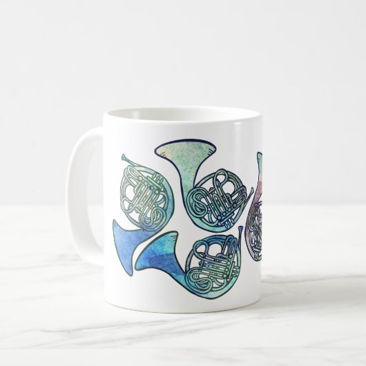 ホーフランスのンバンドクラス コーヒーマグカップ (正面左)