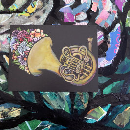 ホーフランスのンバンド音楽フローラアート ポストカード