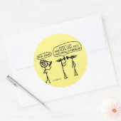 ホーフランスのンフランスのクラシック丸ステッカー ラウンドシール (封筒)