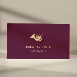 ホーフランスのンプロフェッショナルブラス先生ブルゴーニュ 名刺