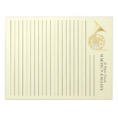 ホーフランスのンミュージシャンバンド先生 ノートパッド (正面)