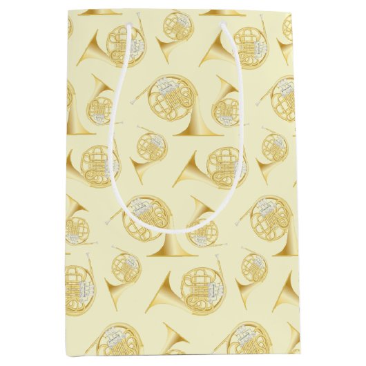 ホーフランスのンミュージシャンバンド先生 ミディアムペーパーバッグ (正面)