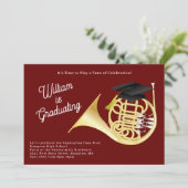 ホーフランスのンミュージシャン卒業パーティー音楽 招待状 (スタンド正面)