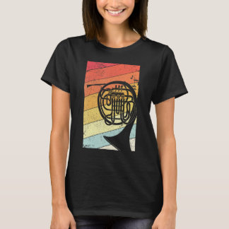 ホーフランスのンレトロスタイルブラスバンド Tシャツ