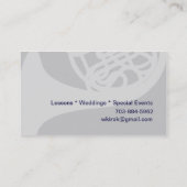 ホーフランスのン先生プレーヤースタジオミュージシャン 名刺 (裏面)