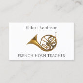 ホーフランスのン先生ミュージカル楽器チューター 名刺 (正面)