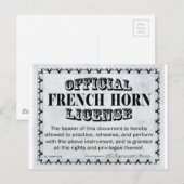 ホーフランスのン免許 ポストカード (正面/裏面)
