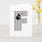 ホーフランスのン文字F カード (黄色い花)